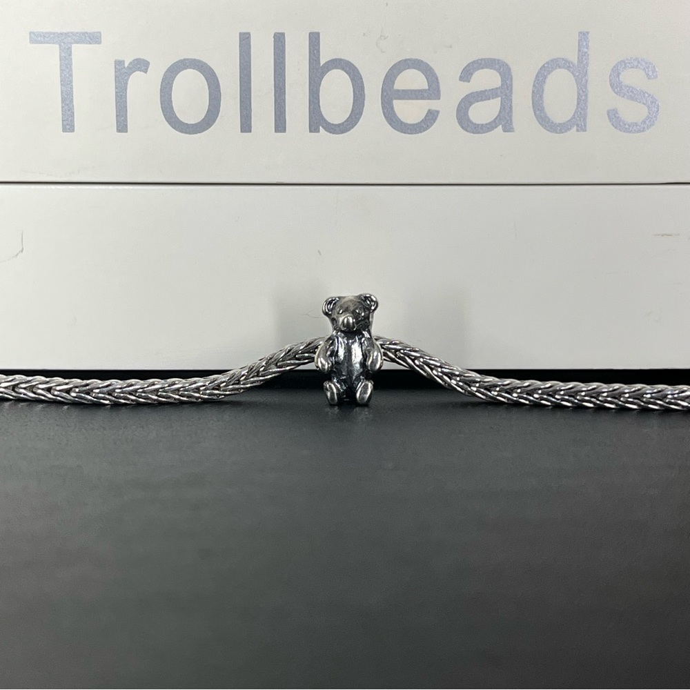 Trollbeads Retired Teddy Bear, Silver- 11311
